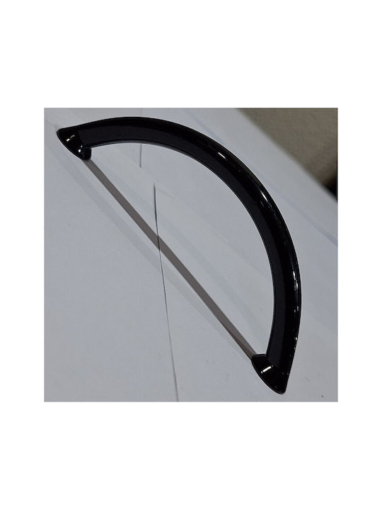 Italian Furniture Handle Eureka 11693-096-ino Black Glossy Size 9.6cm