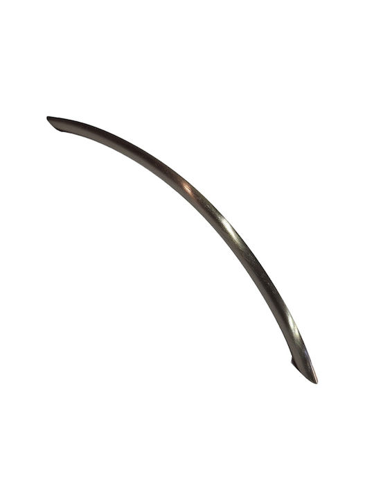 Italian Furniture Handle Eureka 11694-192-ino Nickel Matt Size 19.2cm
