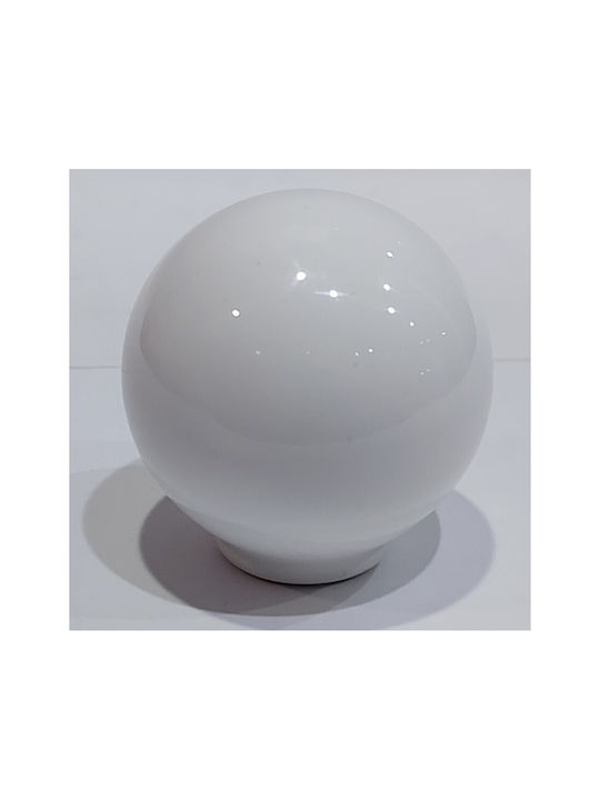 Italian Furniture Knob Eureka 11716-000-pla1 White Plastic D.34