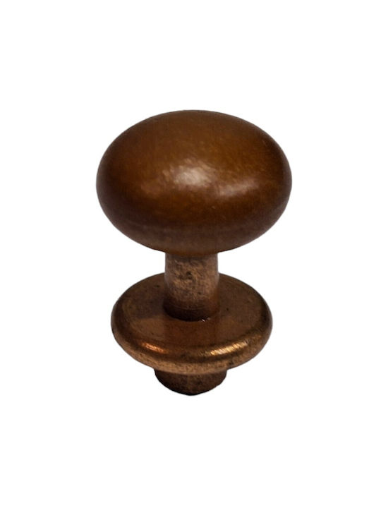 Italian Furniture Knob Eureka 11699-000-acc1 Copper Matte Brown Ø16