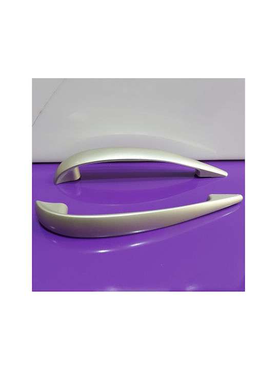 Italian Furniture Handle Eureka 11729-128-por Plastic Nickel Matt Size 12.8cm