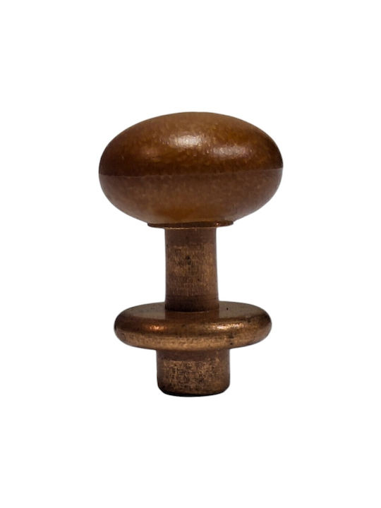 Italian Furniture Knob Eureka 11699-000-acc1 Copper Matte Brown Ø16