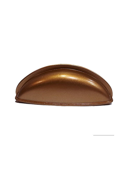 Italian Furniture Flush Handle Eureka 11725-064-brz1 Copper Dimension 6.4cm
