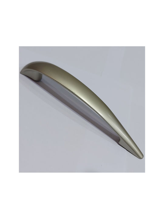 Italian Furniture Handle Eureka 11729-128-por Plastic Nickel Matt Size 12.8cm