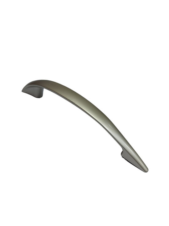 Italian Furniture Handle Eureka 11729-128-por Plastic Nickel Matt Size 12.8cm