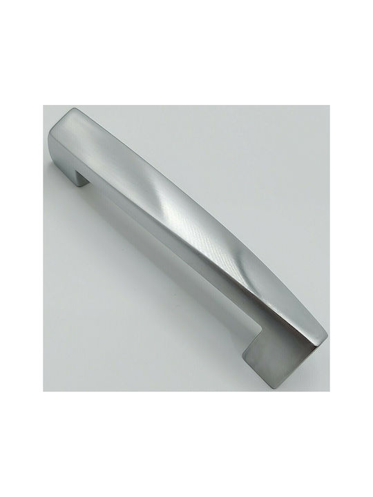 Italienischer Möbelgriff Valli&valli 4793-128-10c1 Chrom Matt Länge 12,8cm