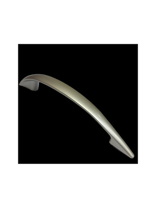 Italian Furniture Handle Eureka 11729-128-por Plastic Nickel Matt Size 12.8cm