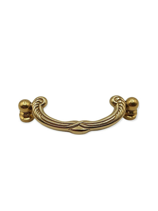 Valli&valli 9009-oro Möbelgriff Gold Glänzend Länge 6,0cm