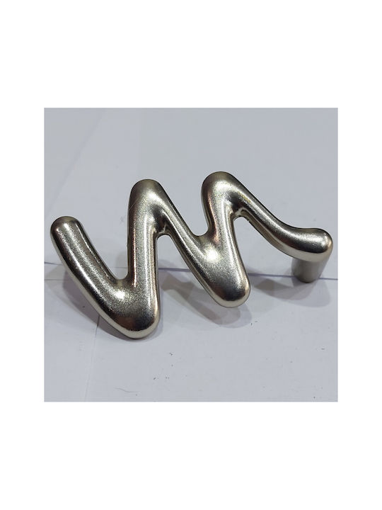 Italienischer Möbelgriff Valli&valli 4818-64-12b1 Nickel Matt Maße 6,4cm
