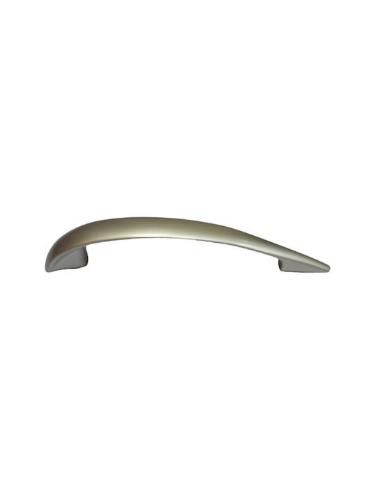 Italian Furniture Handle Eureka 11729-128-por Plastic Nickel Matt Size 12.8cm