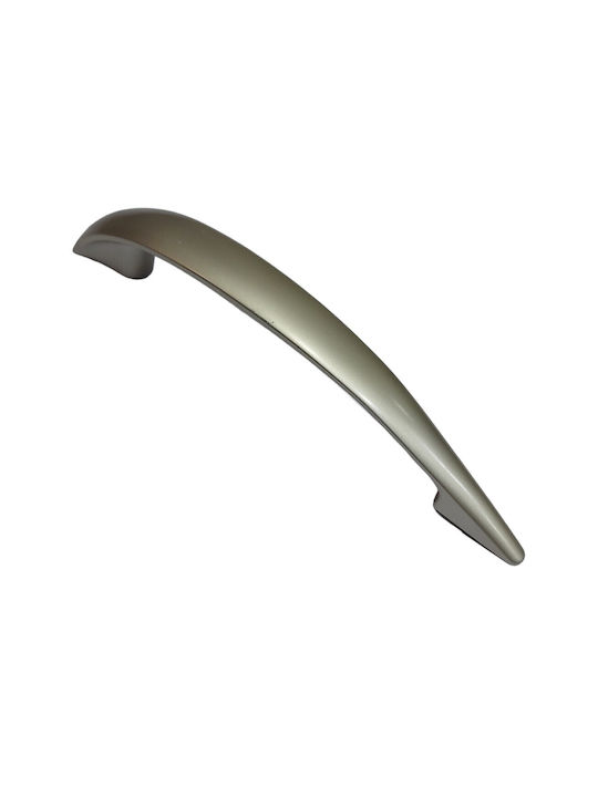 Italian Furniture Handle Eureka 11729-128-por Plastic Nickel Matt Size 12.8cm