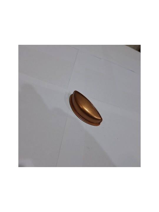 Italian Furniture Flush Handle Eureka 11725-064-brz1 Copper Dimension 6.4cm