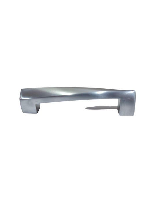 Italienischer Möbelgriff Valli&valli 4793-128-10c1 Chrom Matt Länge 12,8cm