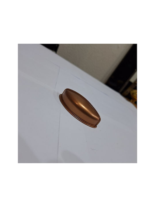 Italian Furniture Flush Handle Eureka 11725-064-brz1 Copper Dimension 6.4cm
