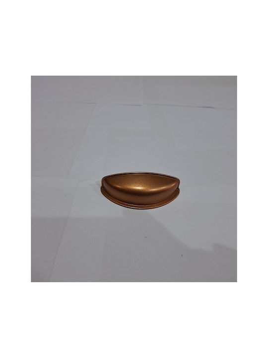 Italian Furniture Flush Handle Eureka 11725-064-brz1 Copper Dimension 6.4cm