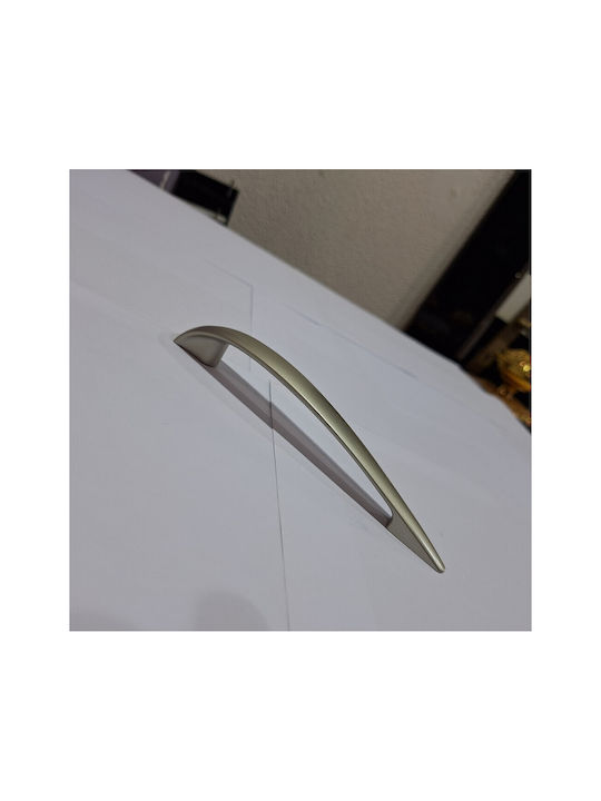 Italian Furniture Handle Eureka 11729-128-por Plastic Nickel Matt Size 12.8cm