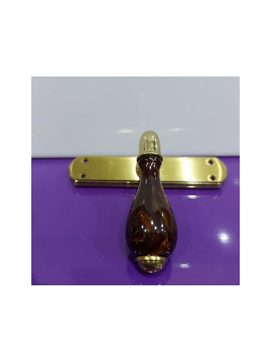 Italienischer Messing-Fenstergriff Valli&valli 4747-20a1 Gold Hochglanz-Matt Maße 175×38×76mm