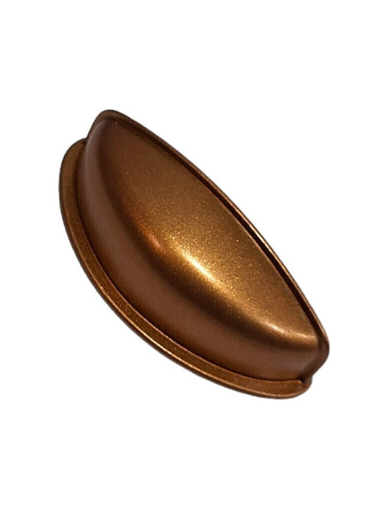 Italian Furniture Flush Handle Eureka 11725-064-brz1 Copper Dimension 6.4cm