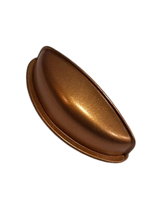 Italian Furniture Flush Handle Eureka 11725-064-brz1 Copper Dimension 6.4cm