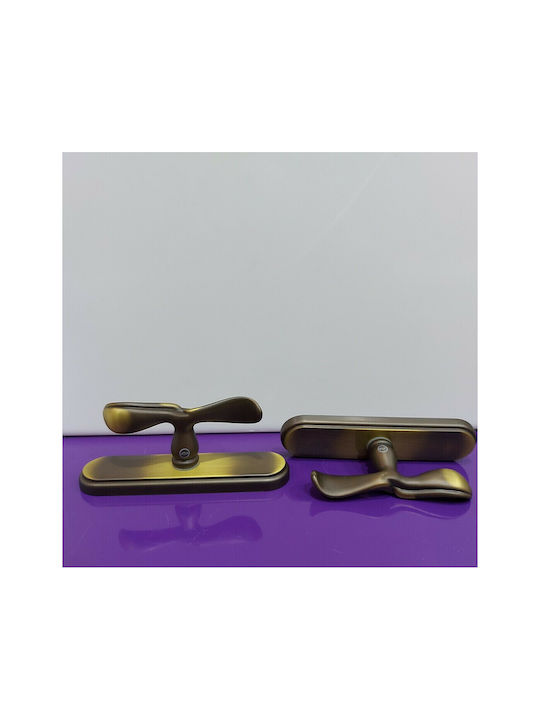 Valli&valli 4763-brz1 Italienisches Bronze Fenstergriff Maße 153×39×60 Mm