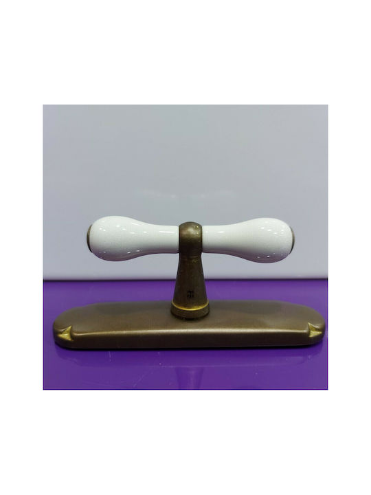 Italienischer Bronze Fenstergriff Mandelli 4760-brz1 Bronze Maße 164×39×70 Mm