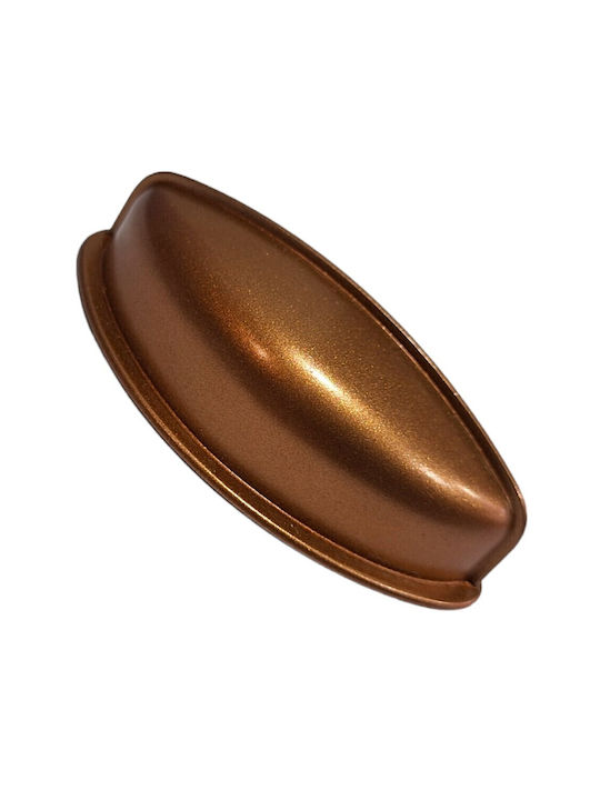 Italian Furniture Flush Handle Eureka 11725-064-brz1 Copper Dimension 6.4cm