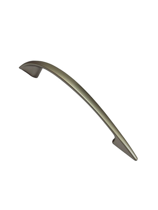 Italian Furniture Handle Eureka 11729-128-por Plastic Nickel Matt Size 12.8cm