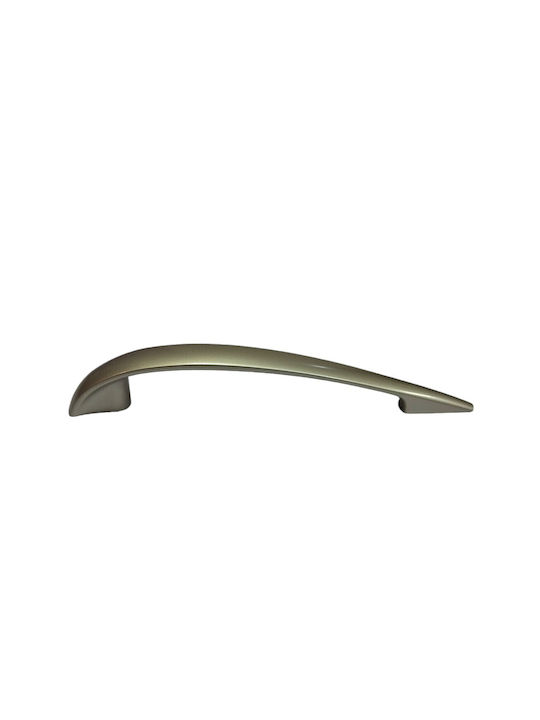 Italian Furniture Handle Eureka 11729-128-por Plastic Nickel Matt Size 12.8cm