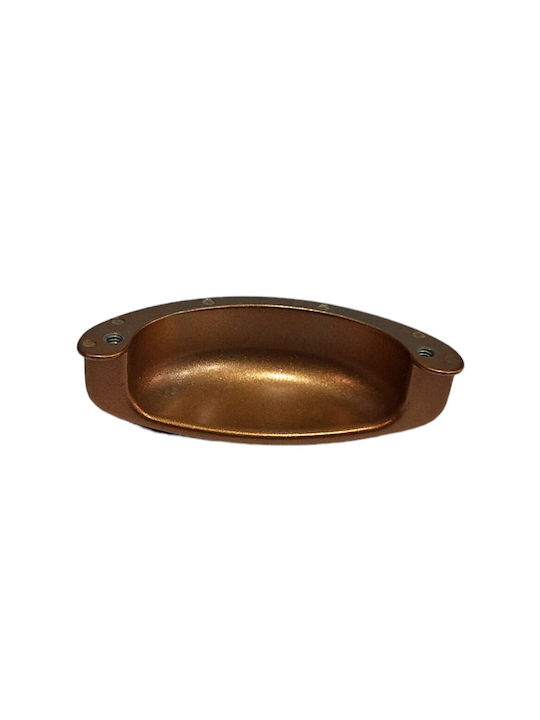 Italian Furniture Flush Handle Eureka 11725-064-brz1 Copper Dimension 6.4cm