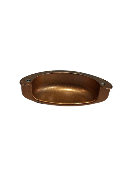 Italian Furniture Flush Handle Eureka 11725-064-brz1 Copper Dimension 6.4cm