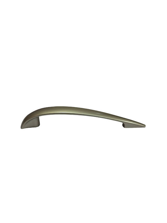 Italian Furniture Handle Eureka 11729-128-por Plastic Nickel Matt Size 12.8cm