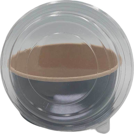 Black Salad Bowl 750ml PET Lid 50pcs