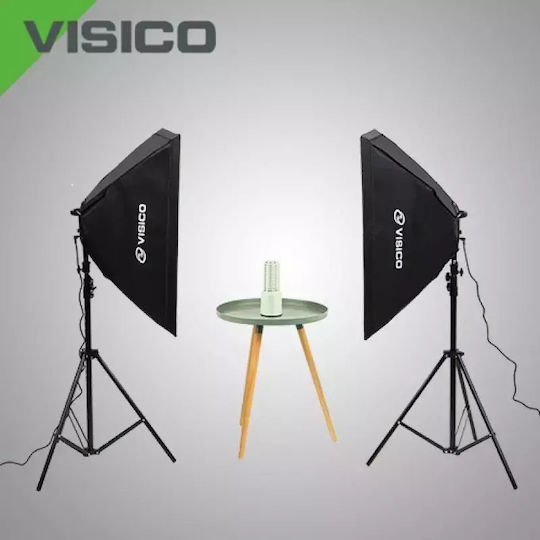 Visico LED192A Kit Φωτισμού 3200 - 5500K 48W με Φωτεινότητα LUX 1510 Lux