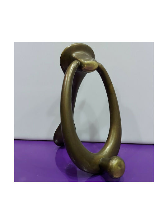 Front Door Knocker Italian Brass Mandelli 4939-brz1 Bronze Satin Dimensions 148×75×50 Mm