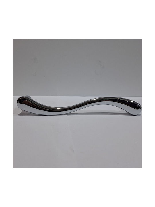 Italian Brass Front Door Handle Cal 4899-000-ino Polished Chrome Dimension 24.0cm