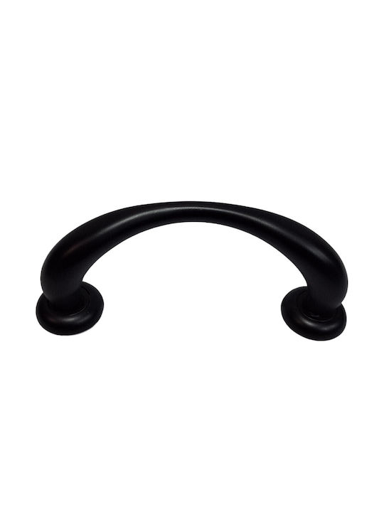 Italian Brass Front Door Handle Mariani 4247-180-mab1 Black Matte Size 18.0cm