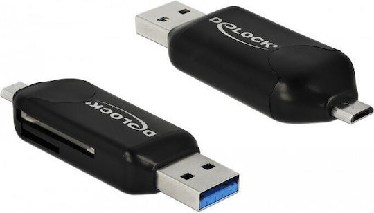 DeLock Card Reader micro USB / USB 2.0 για SD/MemoryStick