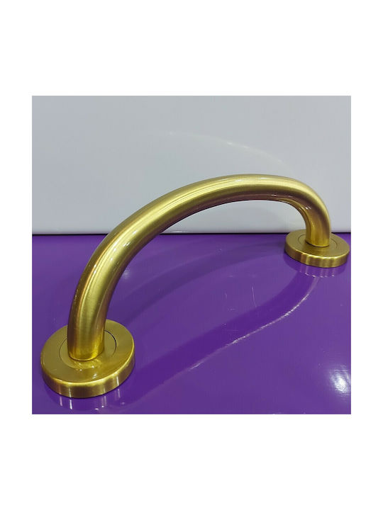 Italienische Messing-Türgriff Valli&valli 4913-20a1 Gold Matt Satinierte Größe 21,0cm