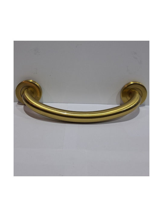 Italienische Messing-Türgriff Valli&valli 4913-20a1 Gold Matt Satinierte Größe 21,0cm