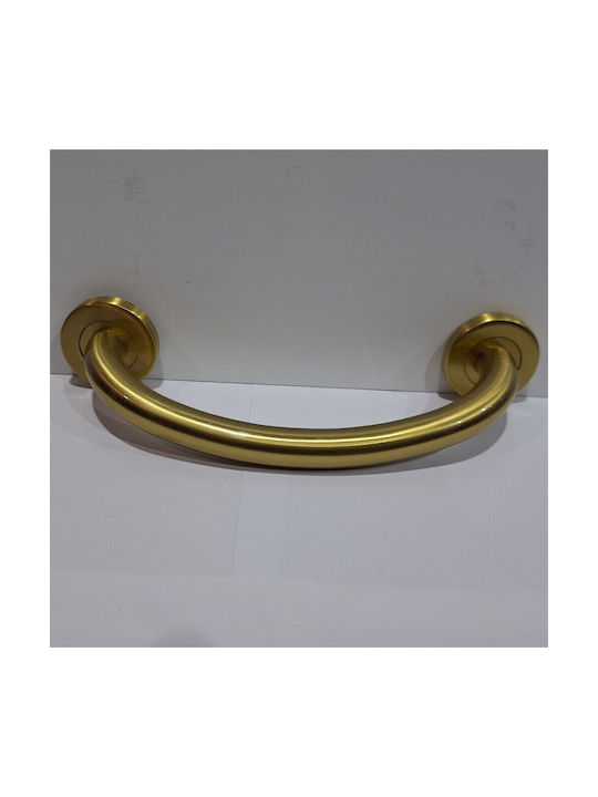 Italienische Messing-Türgriff Valli&valli 4913-20a1 Gold Matt Satinierte Größe 21,0cm