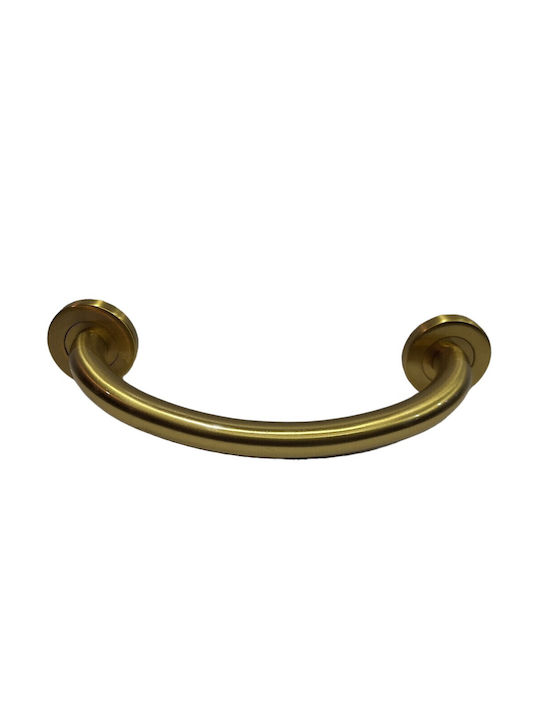 Italienische Messing-Türgriff Valli&valli 4913-20a1 Gold Matt Satinierte Größe 21,0cm