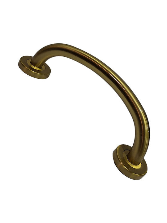 Italienische Messing-Türgriff Valli&valli 4913-20a1 Gold Matt Satinierte Größe 21,0cm