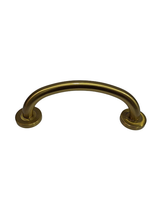 Italienische Messing-Türgriff Valli&valli 4913-20a1 Gold Matt Satinierte Größe 21,0cm