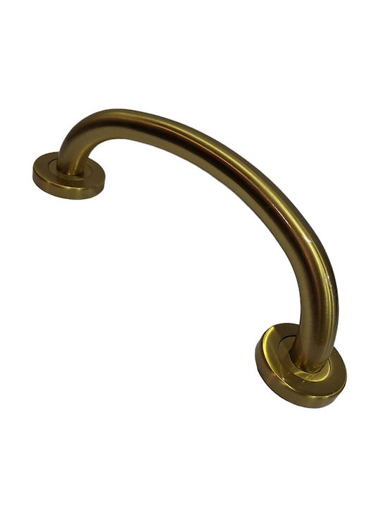 Italienische Messing-Türgriff Valli&valli 4913-20a1 Gold Matt Satinierte Größe 21,0cm