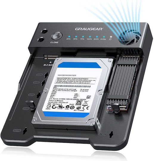 Graugear Докинг станция за 2 Хард Диска SATA 2.5" / 3.5" с връзка USB 3.2