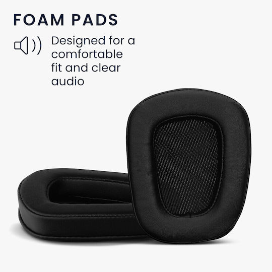 KWmobile Ανταλλακτικά Earpads Leather Μαύρα