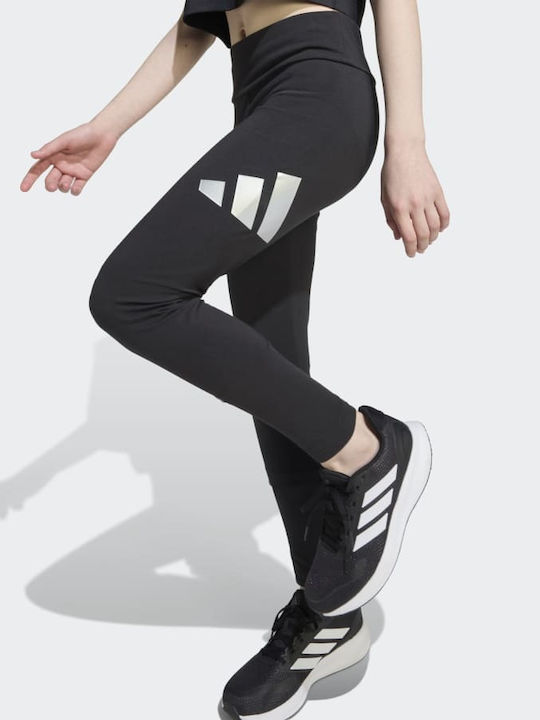 Kinder Leggings Sport Lang Schwarz Glam