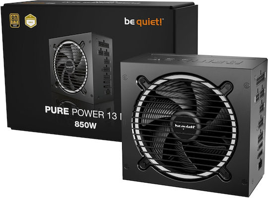 Be Quiet Pure Power 13 M 850W Μαύρο Τροφοδοτικό Υπολογιστή Full Modular 80 Plus Gold