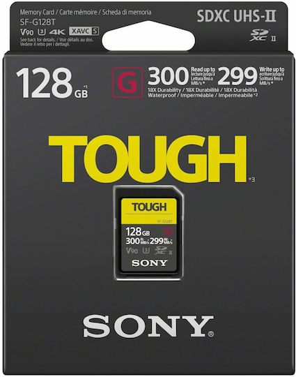 Sony SFG128T/T1 SDXC 128GB Klasse 10 U3 V90 UHS-II