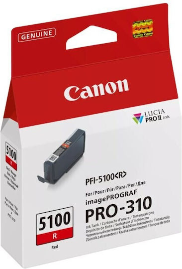 Canon PFI-5100 R Original InkJet Printer Ink Red (6958C001)